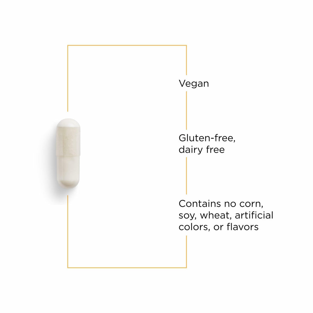 Integrative Therapeutics GABA label on bottle for easy dosage awareness.