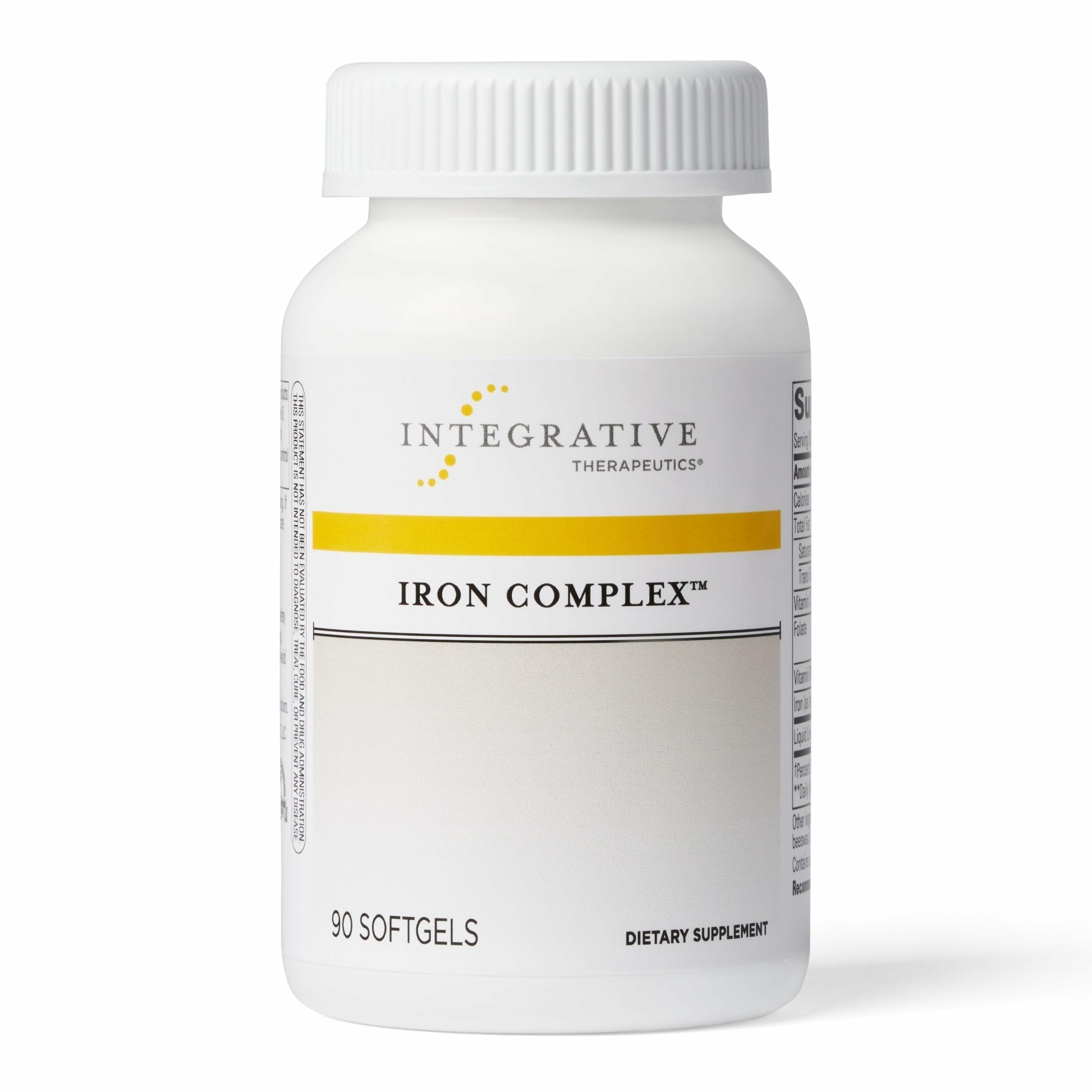 Integrative Therapeutics Iron Complex bottle showcasing energy-supporting formula.