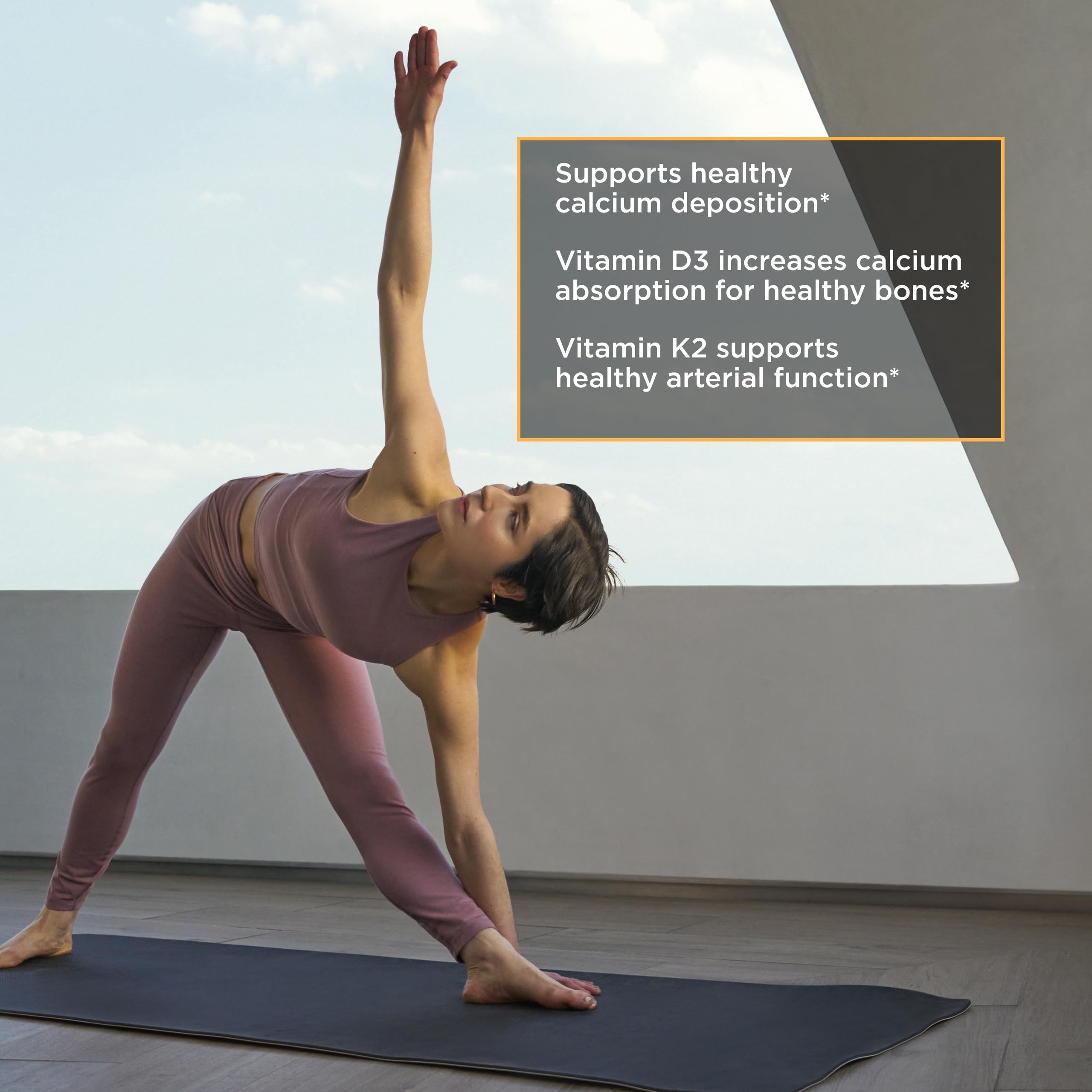 Integrative Therapeutics K2 D3 heart-health graphic showing arterial support.