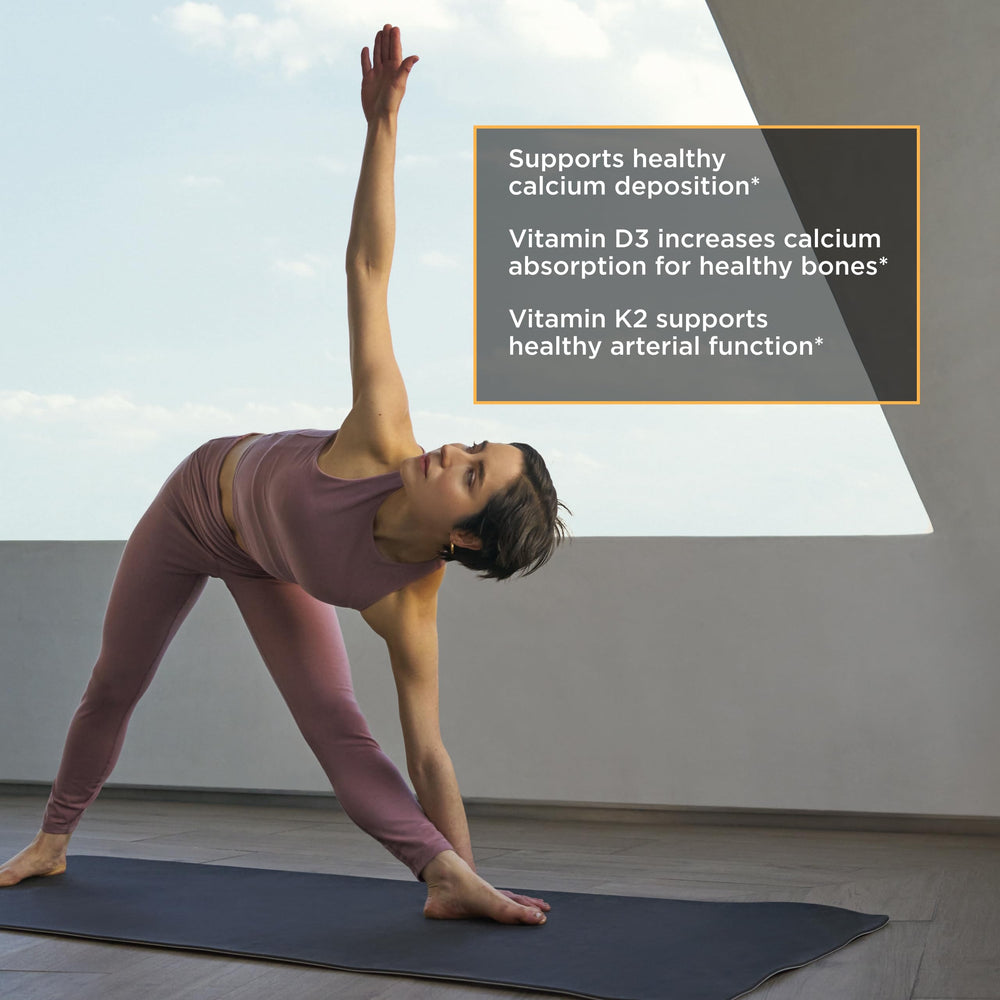 Integrative Therapeutics K2 D3 heart-health graphic showing arterial support.