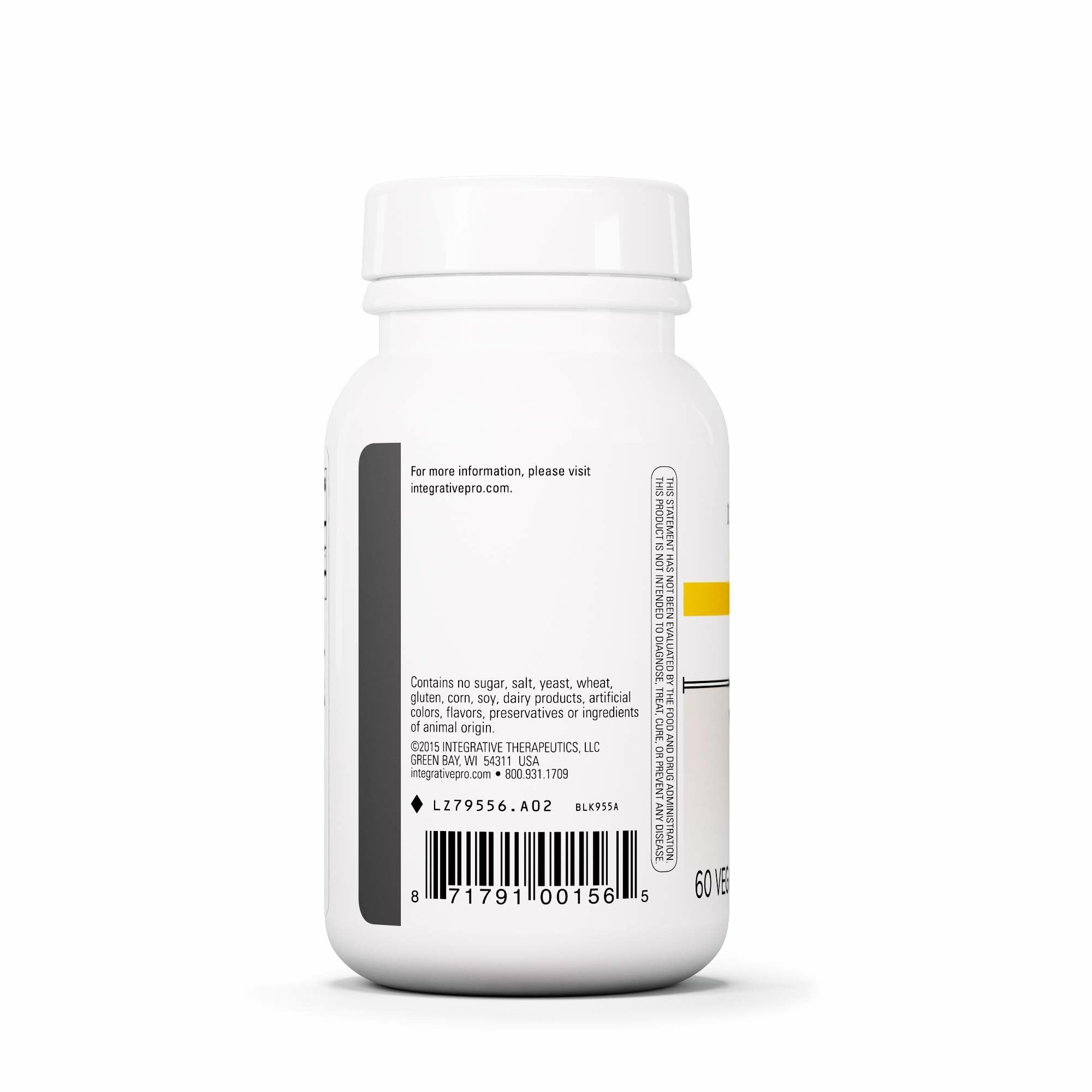 Integrative Therapeutics L-Theanine capsule close-up, vegan and gluten-free