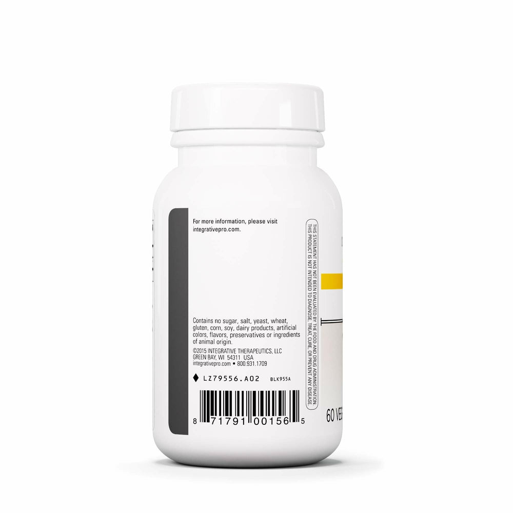 Integrative Therapeutics L-Theanine capsule close-up, vegan and gluten-free