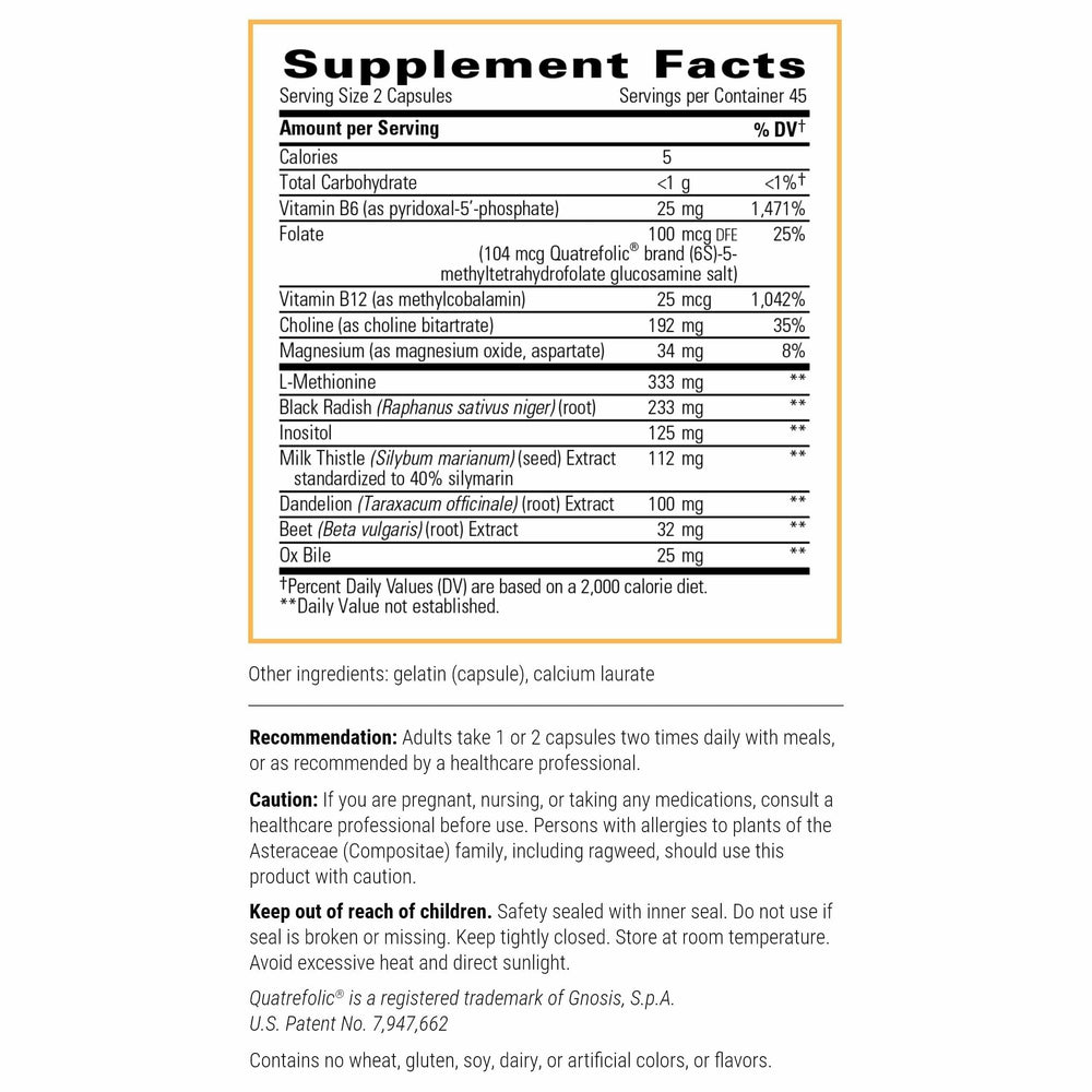 Integrative Therapeutics Lipotropic Complex capsules ready for daily liver support