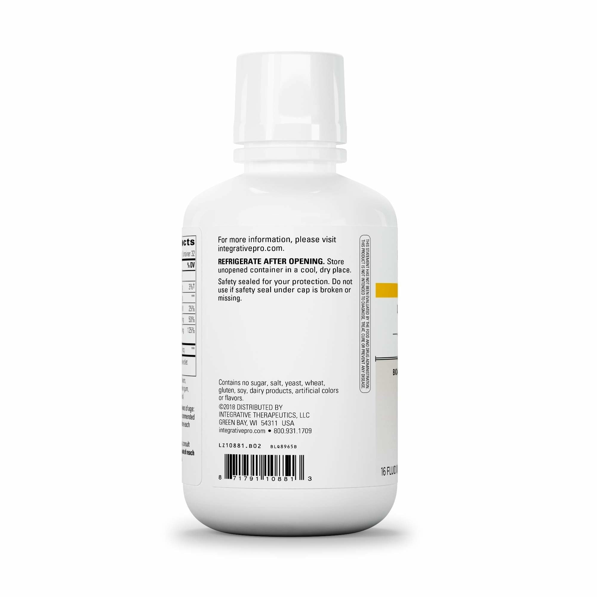 Integrative Therapeutics berry flavor bottle ready for easy daily mineral support on counter.
