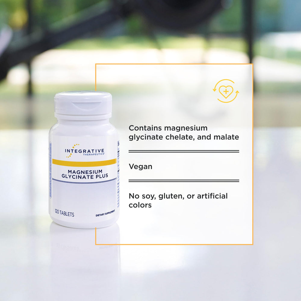 Integrative Therapeutics Magnesium Glycinate Plus serving size panel details 60 servings