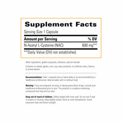 Integrative Therapeutics NAC capsules close-up highlighting supplement form and respiratory support.