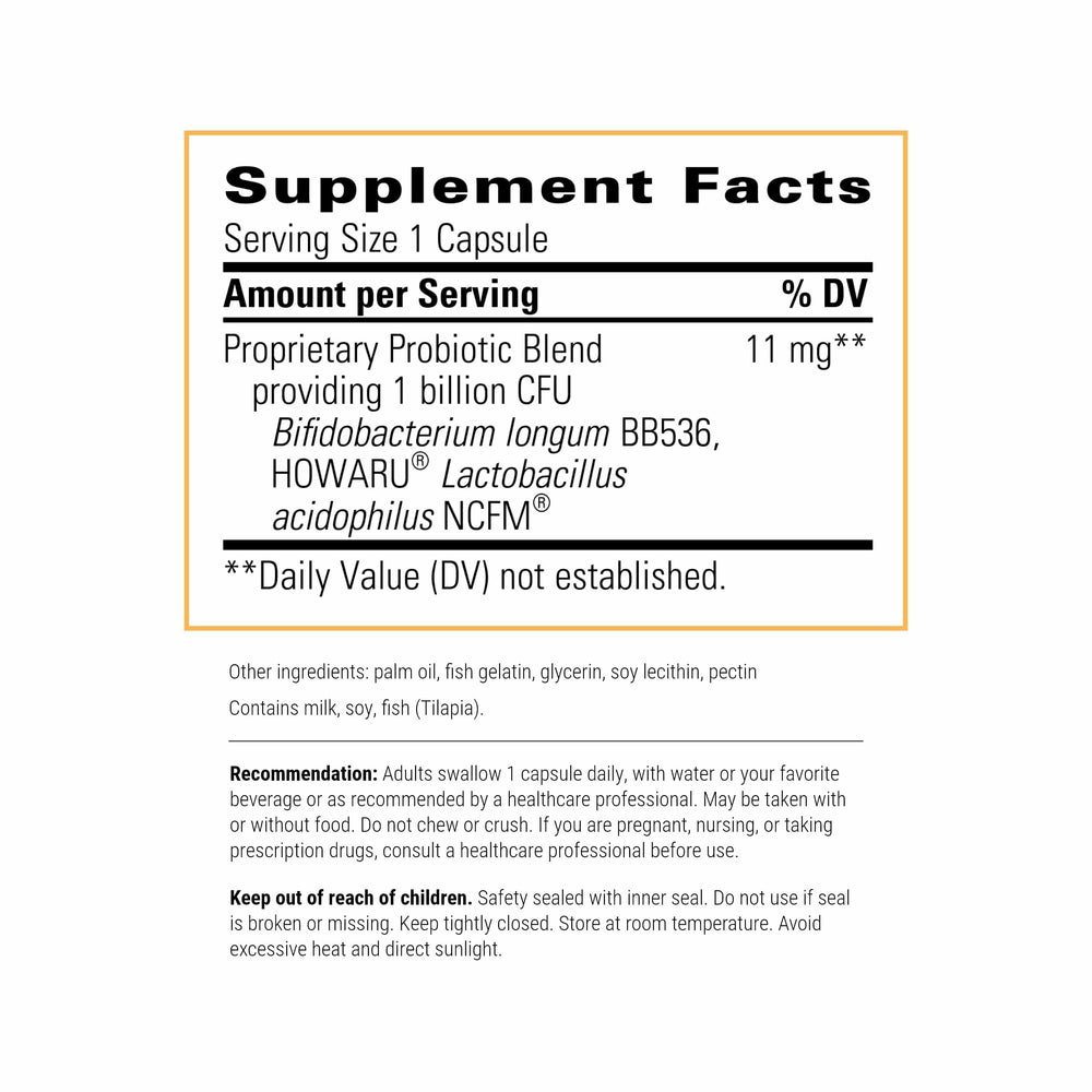 Integrative Therapeutics Probiotic Pearls capsules ready for convenient daily use.