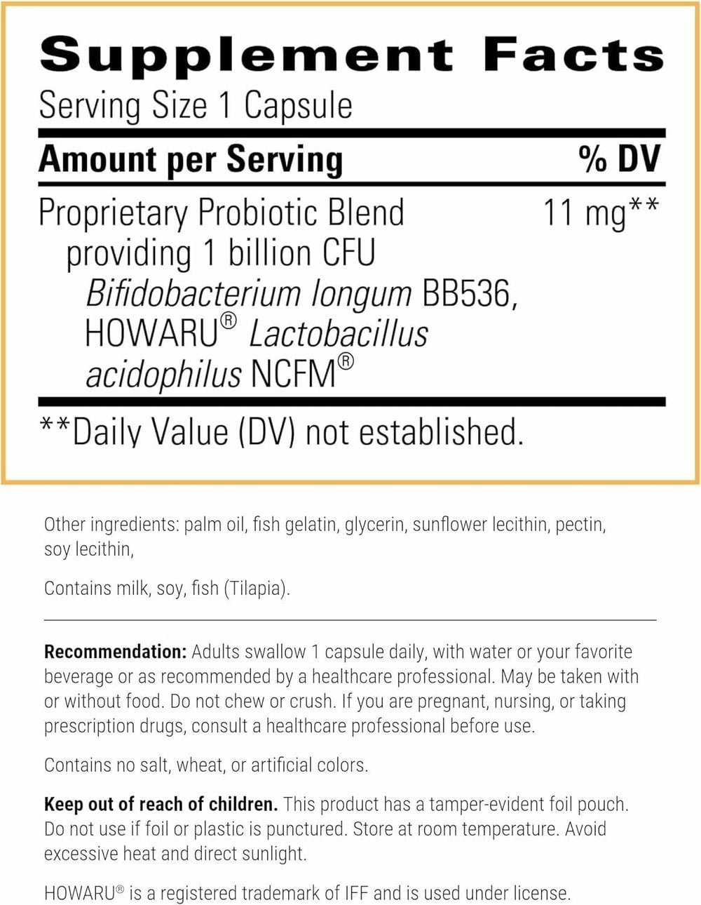 Probiotic Pearls capsules closeup showing immune support potential