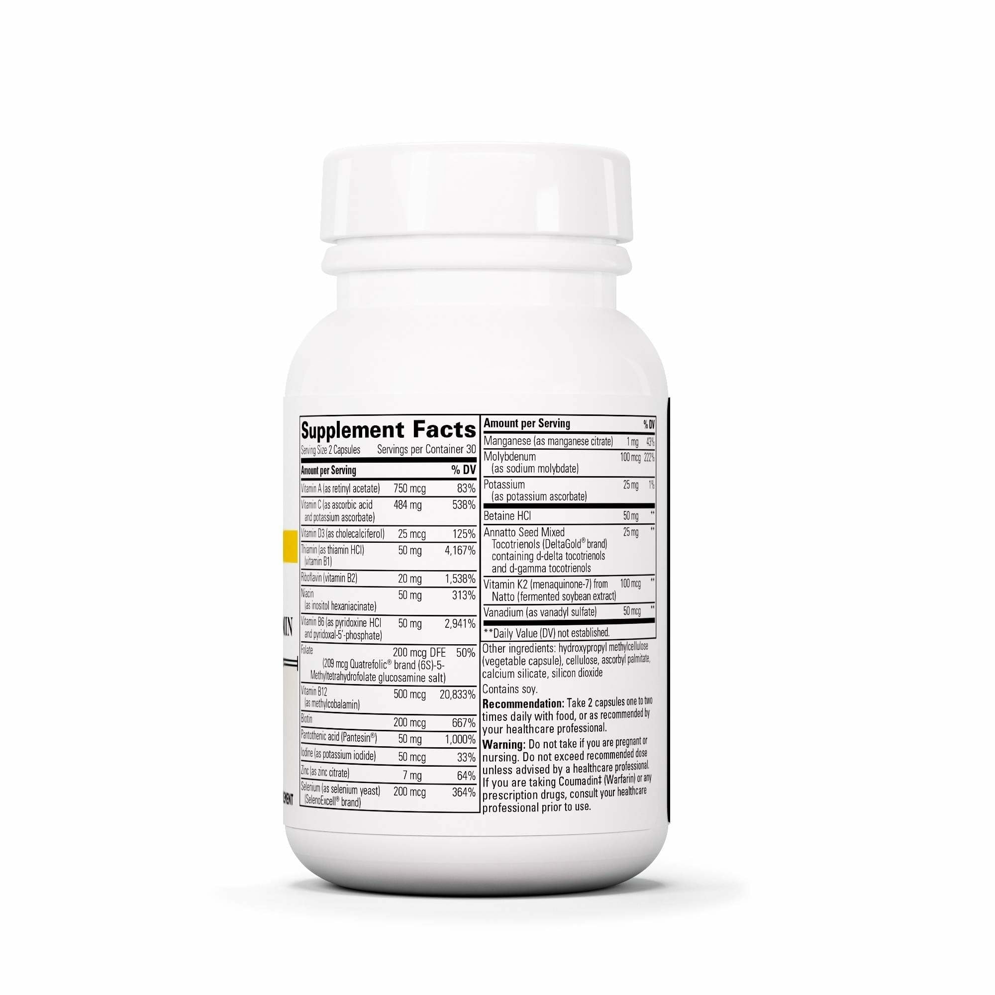 ProThrivers Wellness label details highlight vitamins A, C, D and minerals.