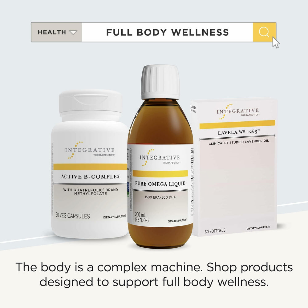 Integrative Therapeutics Pure Omega Liquid ingredients show fish sources like herring and sardine
