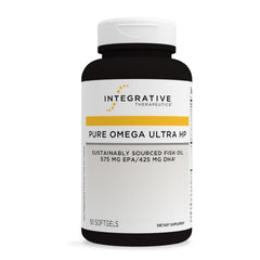 Integrative Therapeutics Pure Omega Ultra HP bottle front; convenient daily omega-3 support