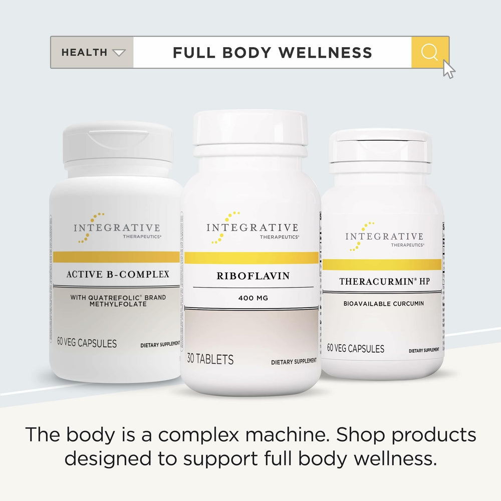 Integrative Therapeutics Riboflavin ingredients list emphasizes vegan, allergen-free profile