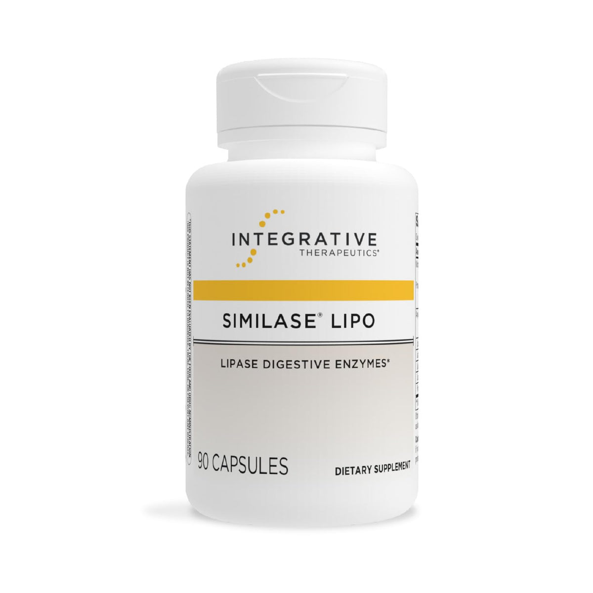 Integrative Therapeutics Similase Lipo bottle showing lipase-focused formula for lipid digestion