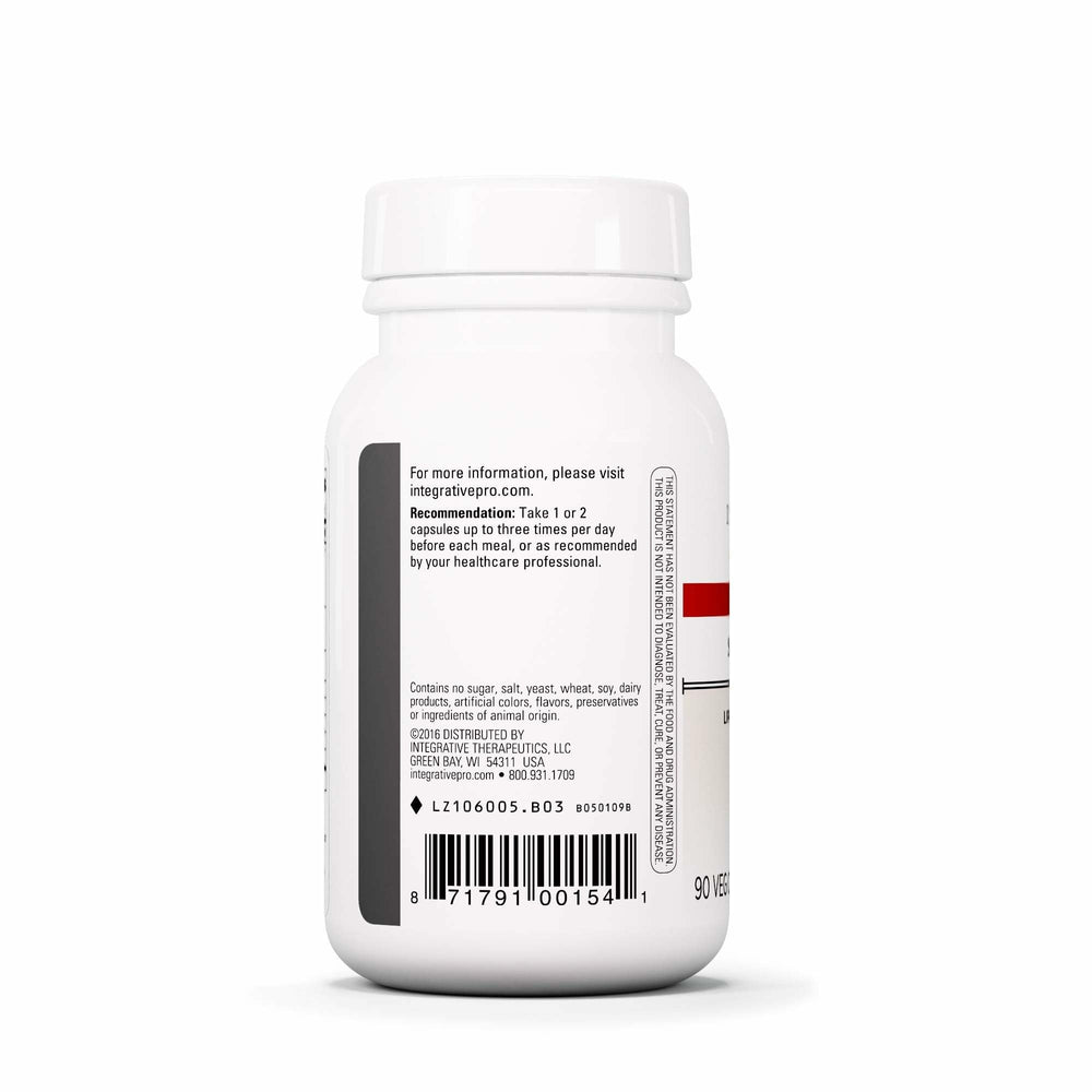 Closeup of Similase Lipo capsules with emphasis on enzyme content