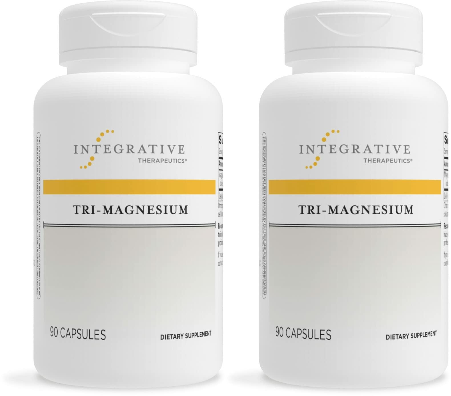 Integrative Therapeutics Tri-Magnesium bottle front showing energy support potential.