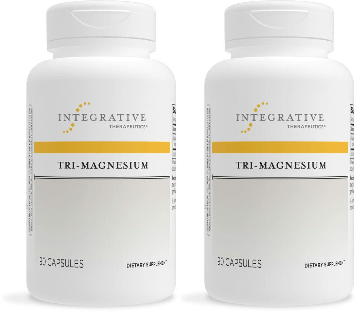 Integrative Therapeutics Tri-Magnesium bottle front showing energy support potential.