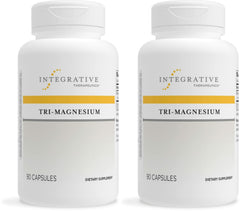 Integrative Therapeutics Tri-Magnesium bottle front showing energy support potential.
