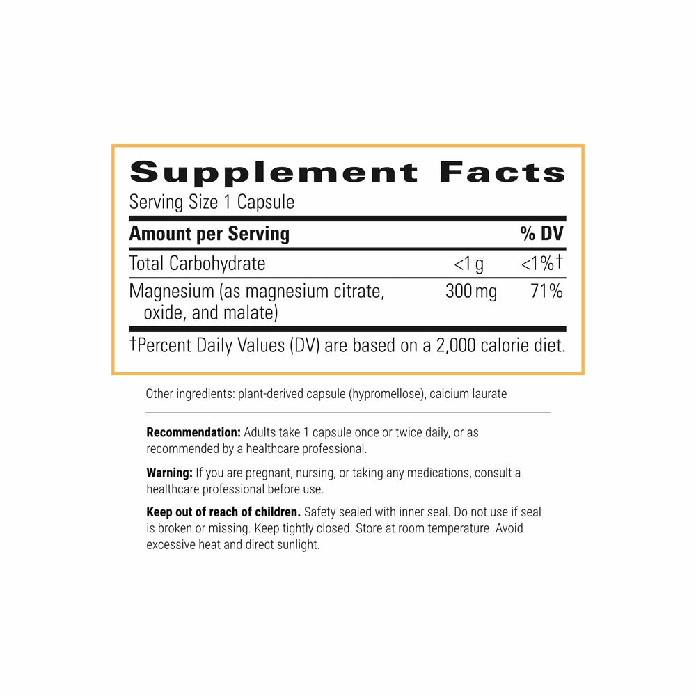 Integrative Therapeutics Tri-Magnesium capsules for daily mineral balance.