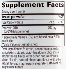 Vitaline CoQ10 chocolate tablets emphasize heart and brain support in a bottle.