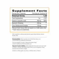 Integrative Therapeutics Vitamin C with Quercetin bottle pour for daily use
