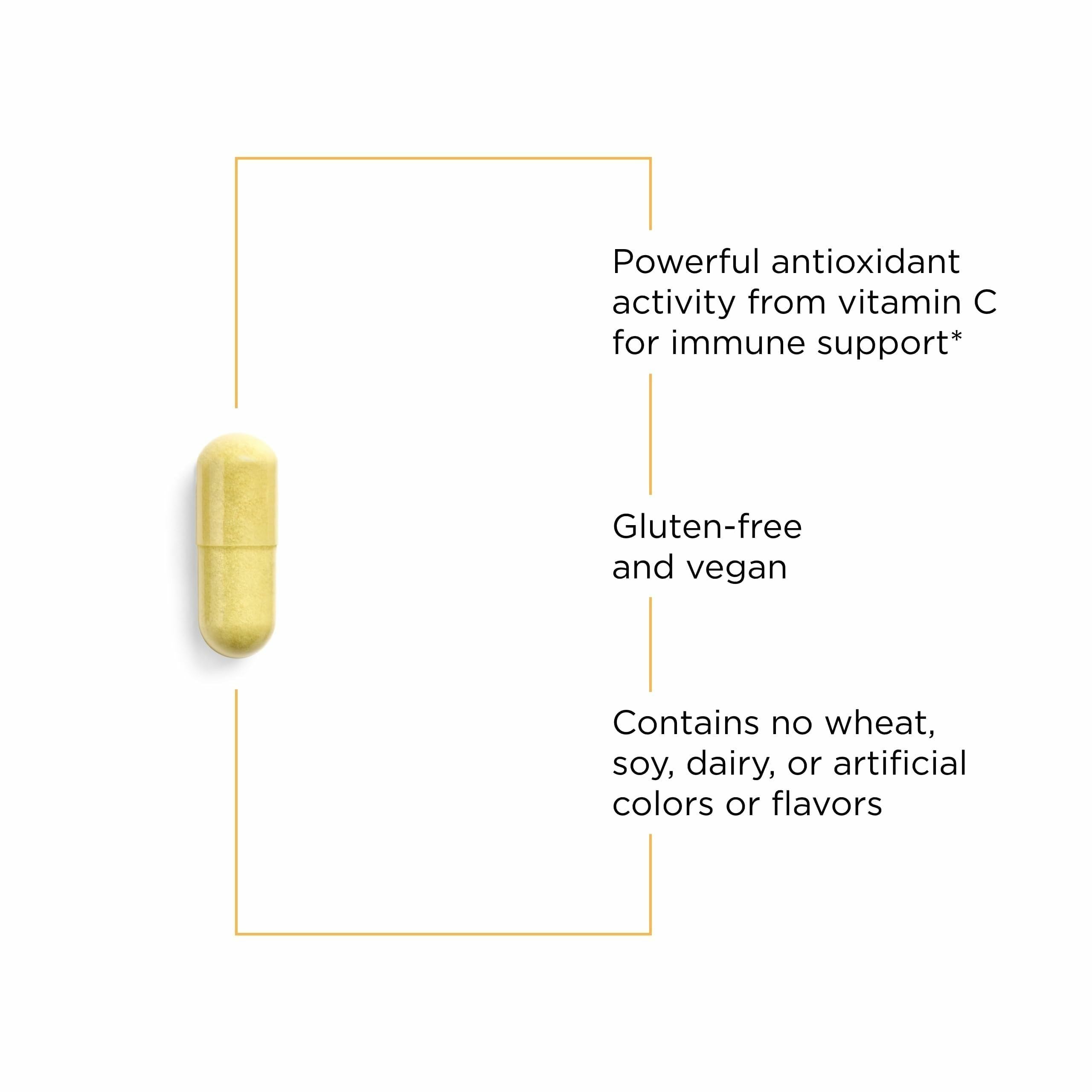 Integrative Therapeutics Vitamin C with Quercetin citrus bioflavonoids highlight antioxidant support