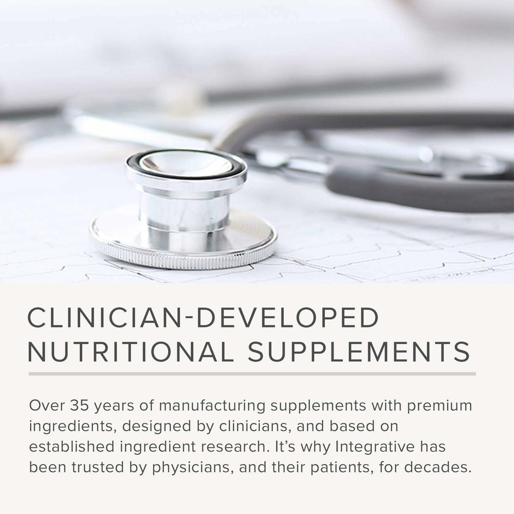 Integrative Therapeutics vitamin D 400 IU per serving supports bone related nutrients.