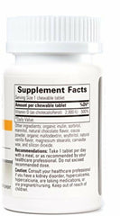 Back nutrition panel on Integrative Therapeutics Vitamin D3 2000 IU bottle with serving details
