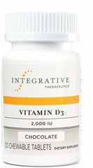 Integrative Therapeutics Vitamin D3 2000 IU bottle front showing label for bone and immune support