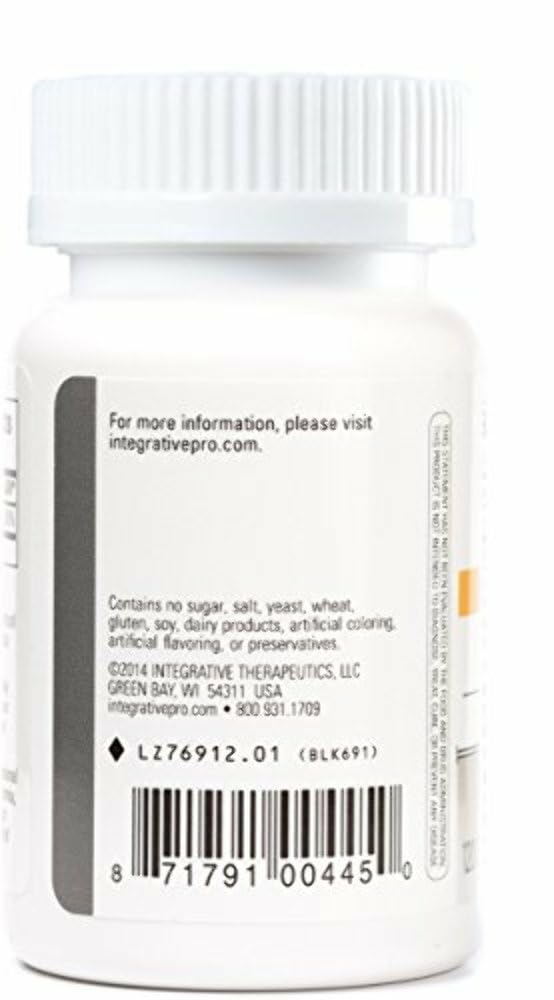 Close-up of Integrative Therapeutics chewable chocolate tablets