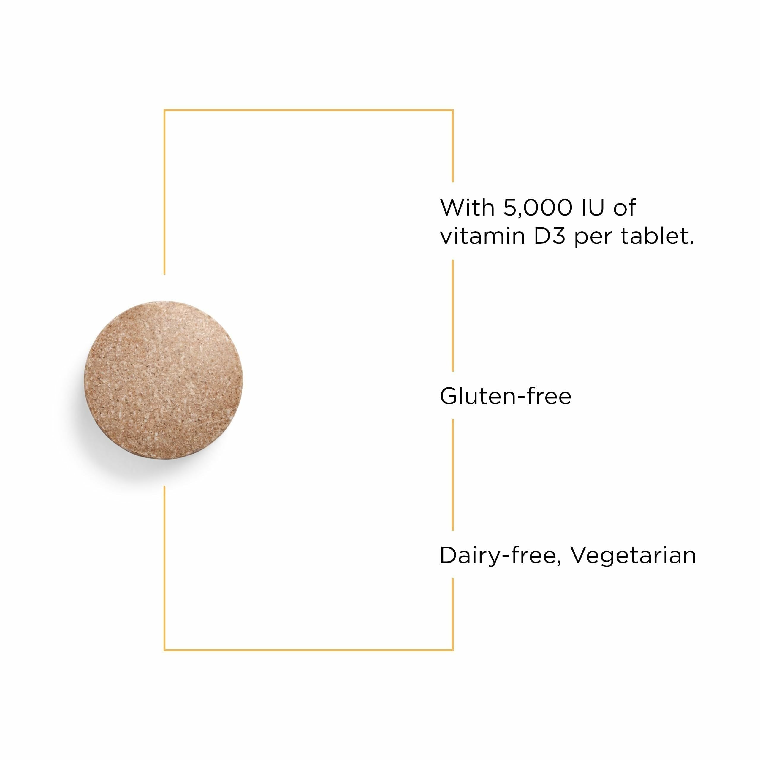 Integrative Therapeutics Vitamin D3 label highlights gluten-free and dairy-free ingredients.