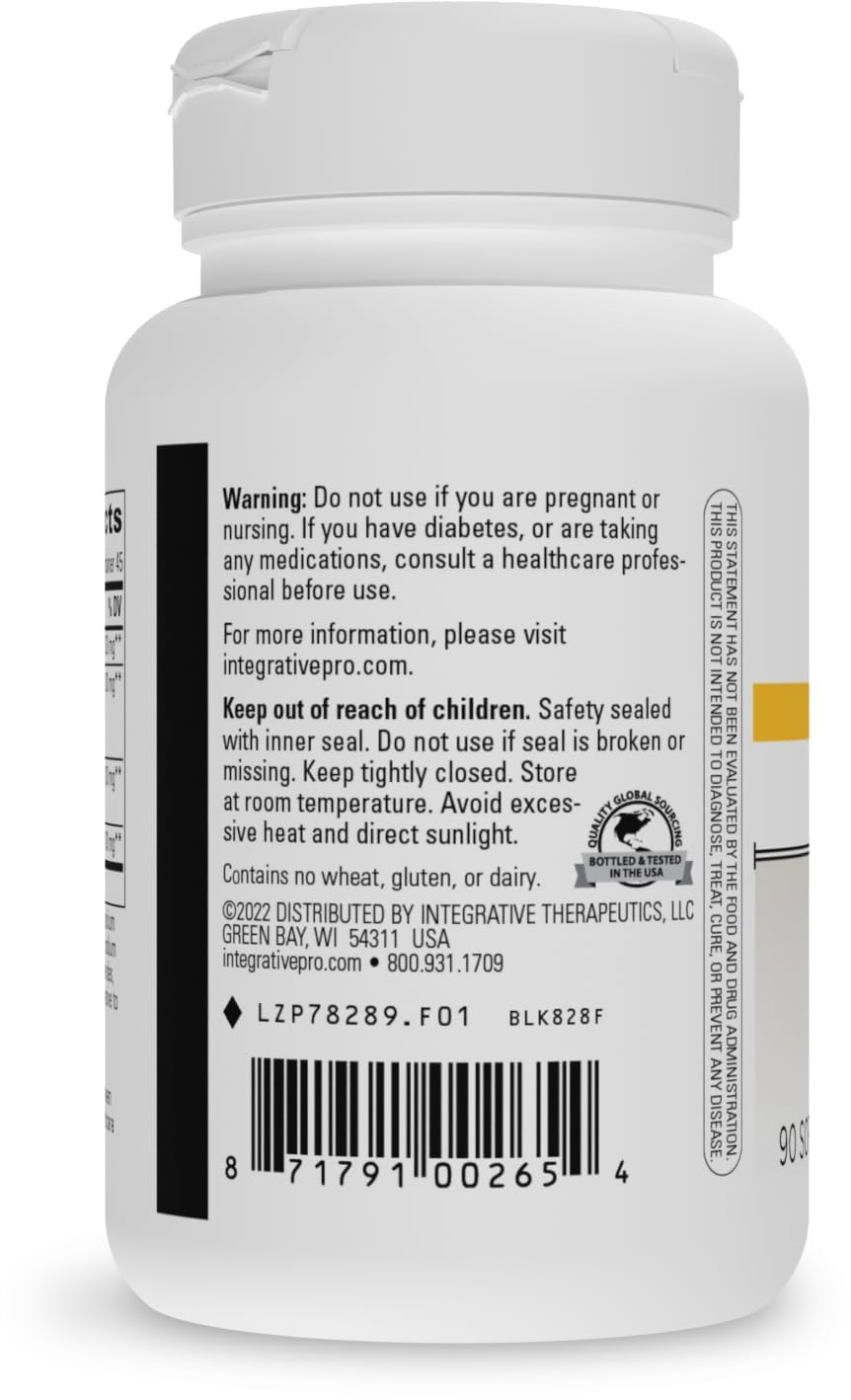 Front view of Integrative Therapeutics Y Formula box for easy storage