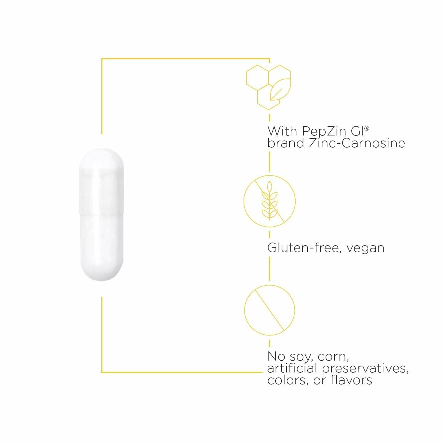 Integrative Therapeutics Zinc-Carnosine capsules close-up