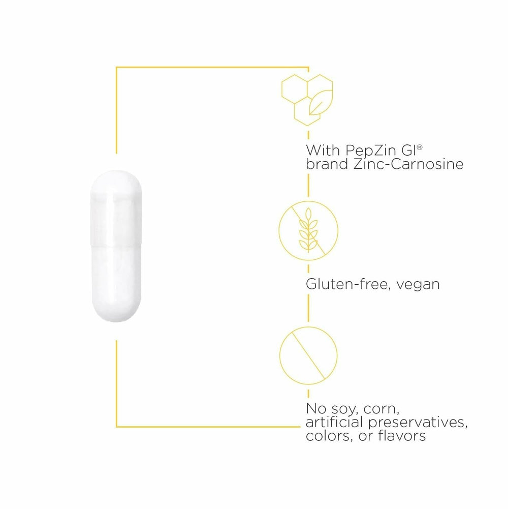 Integrative Therapeutics Zinc-Carnosine capsules close-up