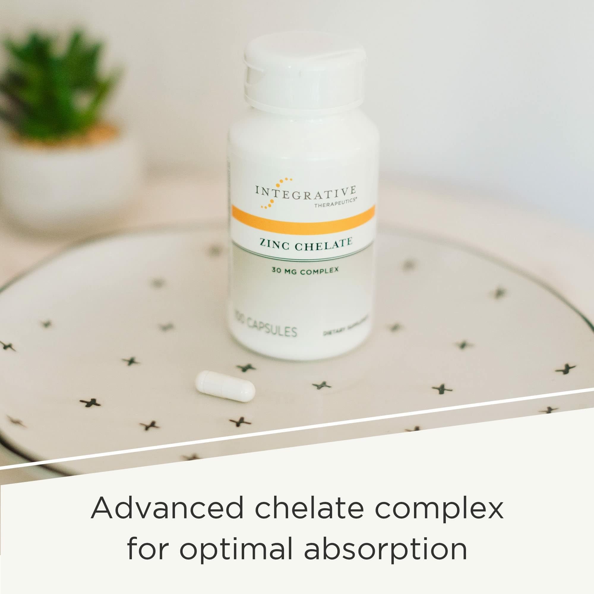 Dosis diaria recomendada de Zinc Chelate de Integrative Therapeutics.