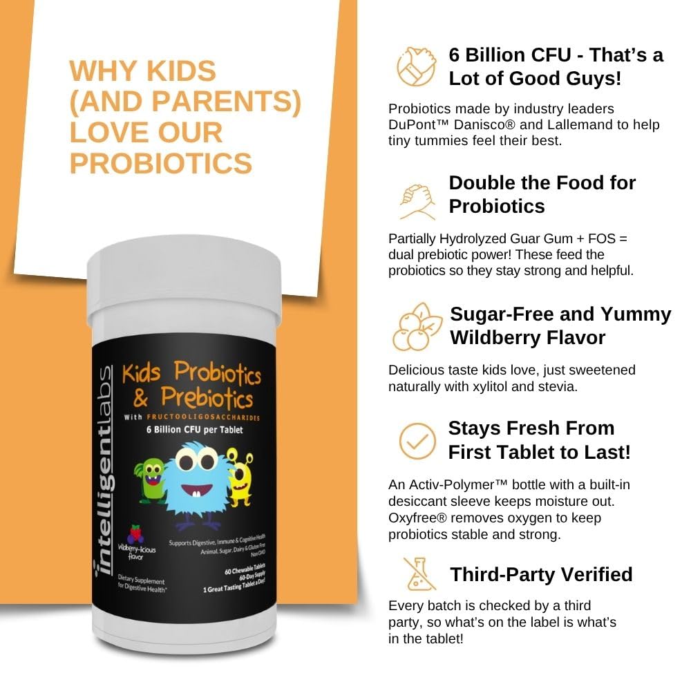 Intelligent Labs oxyfree desiccant keeps bottle dry and stable for kids