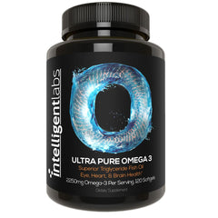 Intelligent Labs Triglyceride Omega-3 bottle for daily wellness.