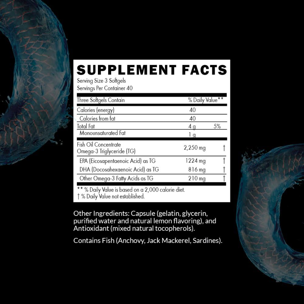 Intelligent Labs Triglyceride Omega-3 softgels—easy to swallow.