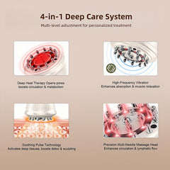 Intenso massager for the belly firms and tones with heat, vibration, and light therapy.