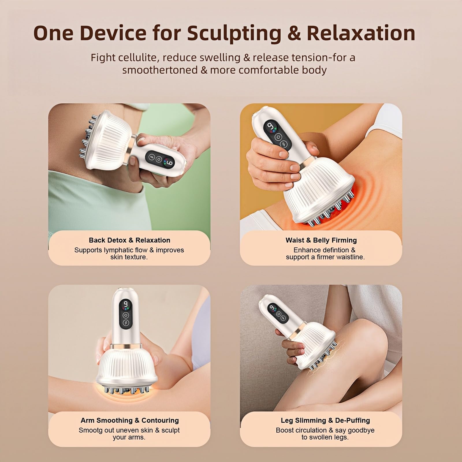 Intenso portable unit fits easily in hand for home or travel use.