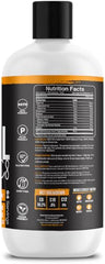 Intentionally Bare Organic MCT Oil label close-up emphasizing purity for keto-friendly fat.