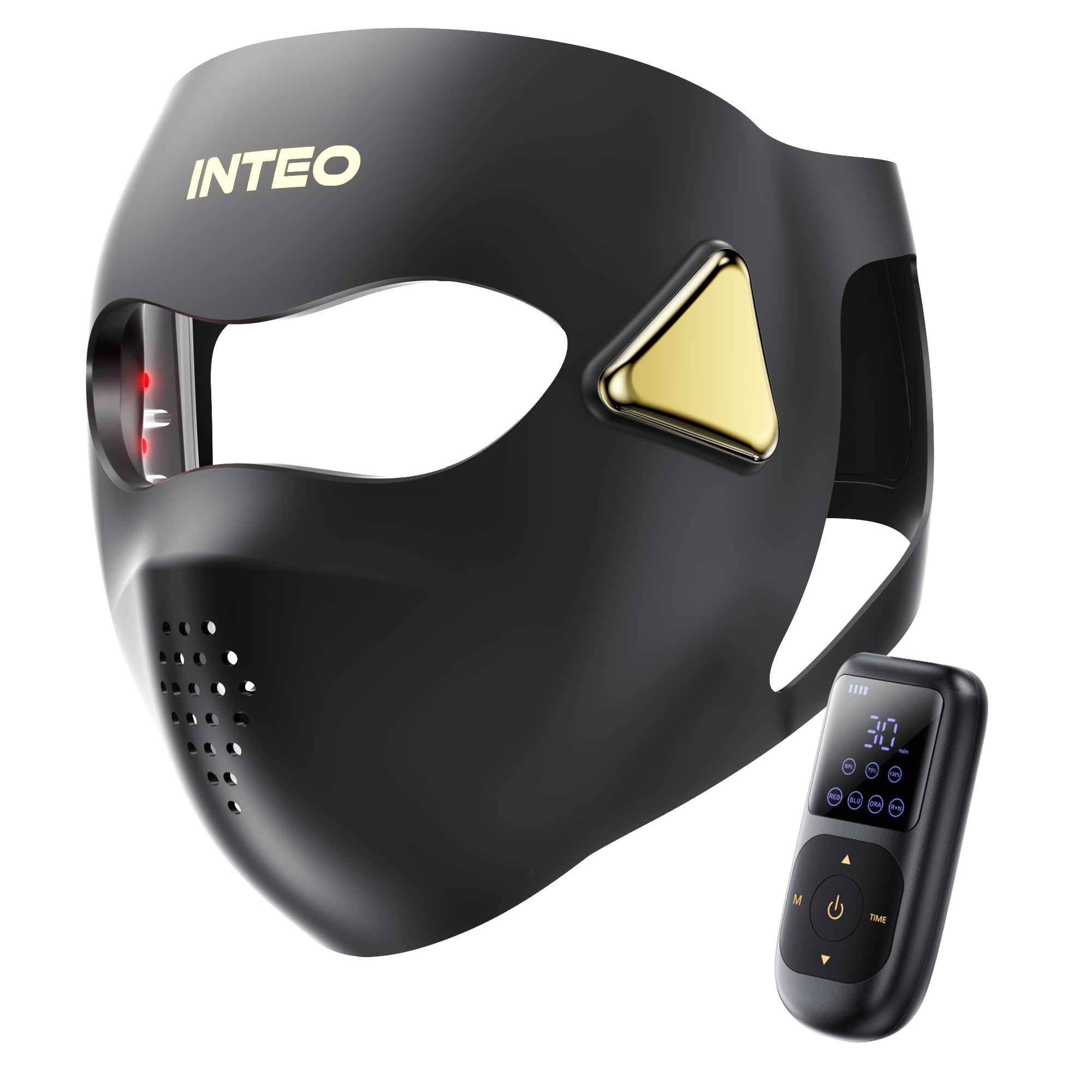 INTEO 4D mask fits facial contours for even light coverage.