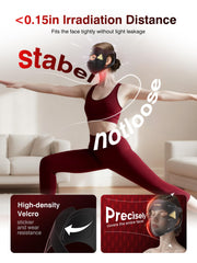 INTEO eye protection pad blocks glare during therapy.