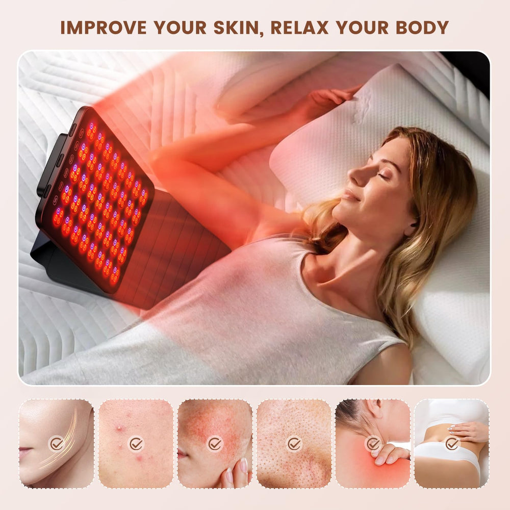 INTEO portable red light device ideal for on-the-go skincare.