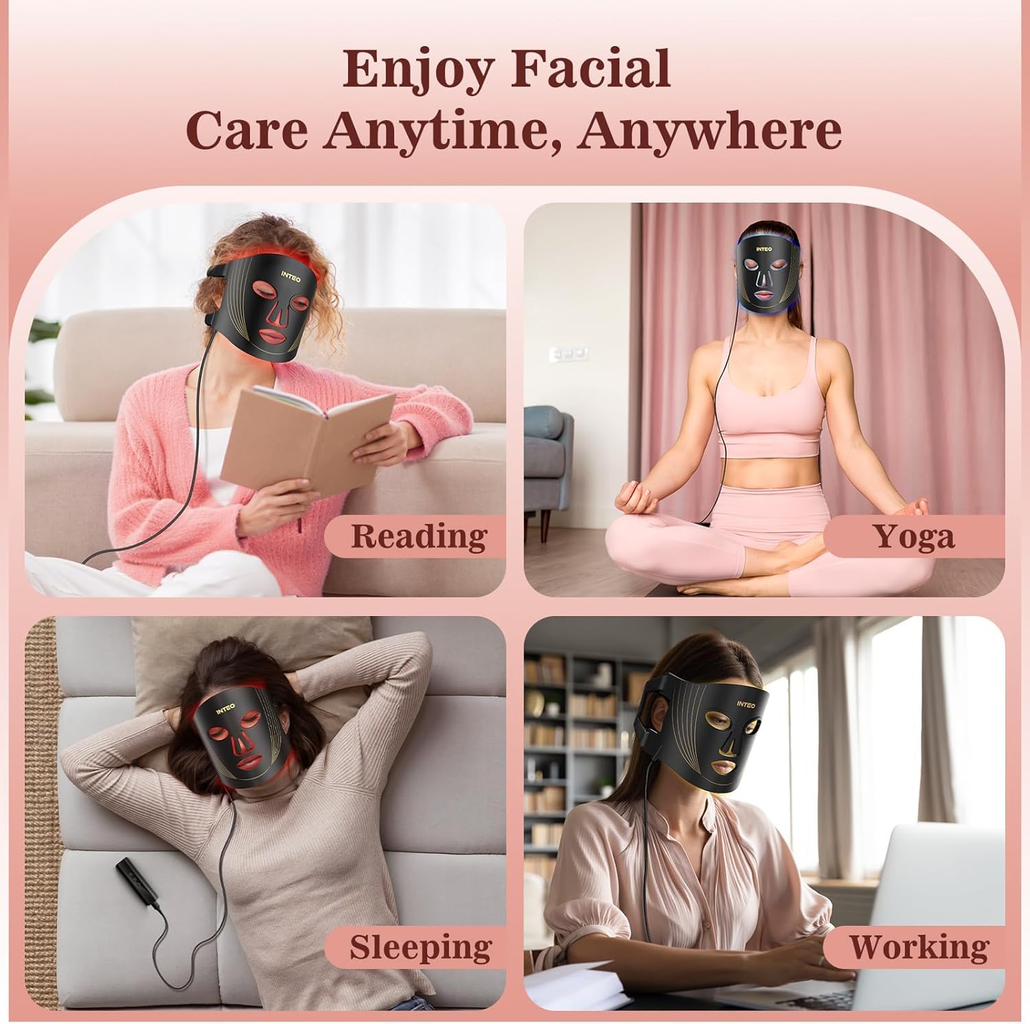 INTEO compact travel case for on-the-go red light therapy.