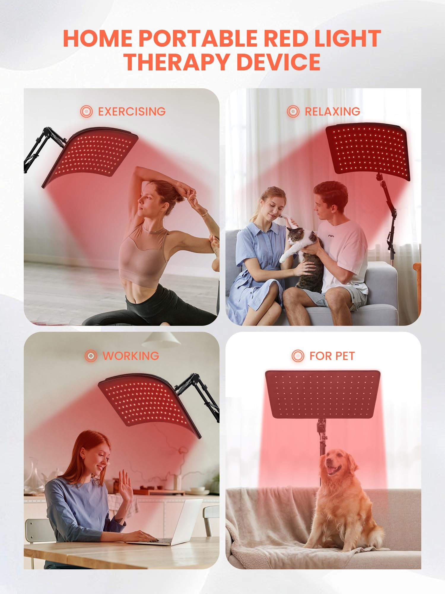 INTEO Pet-friendly red light therapy supports safe at-home use for animals.