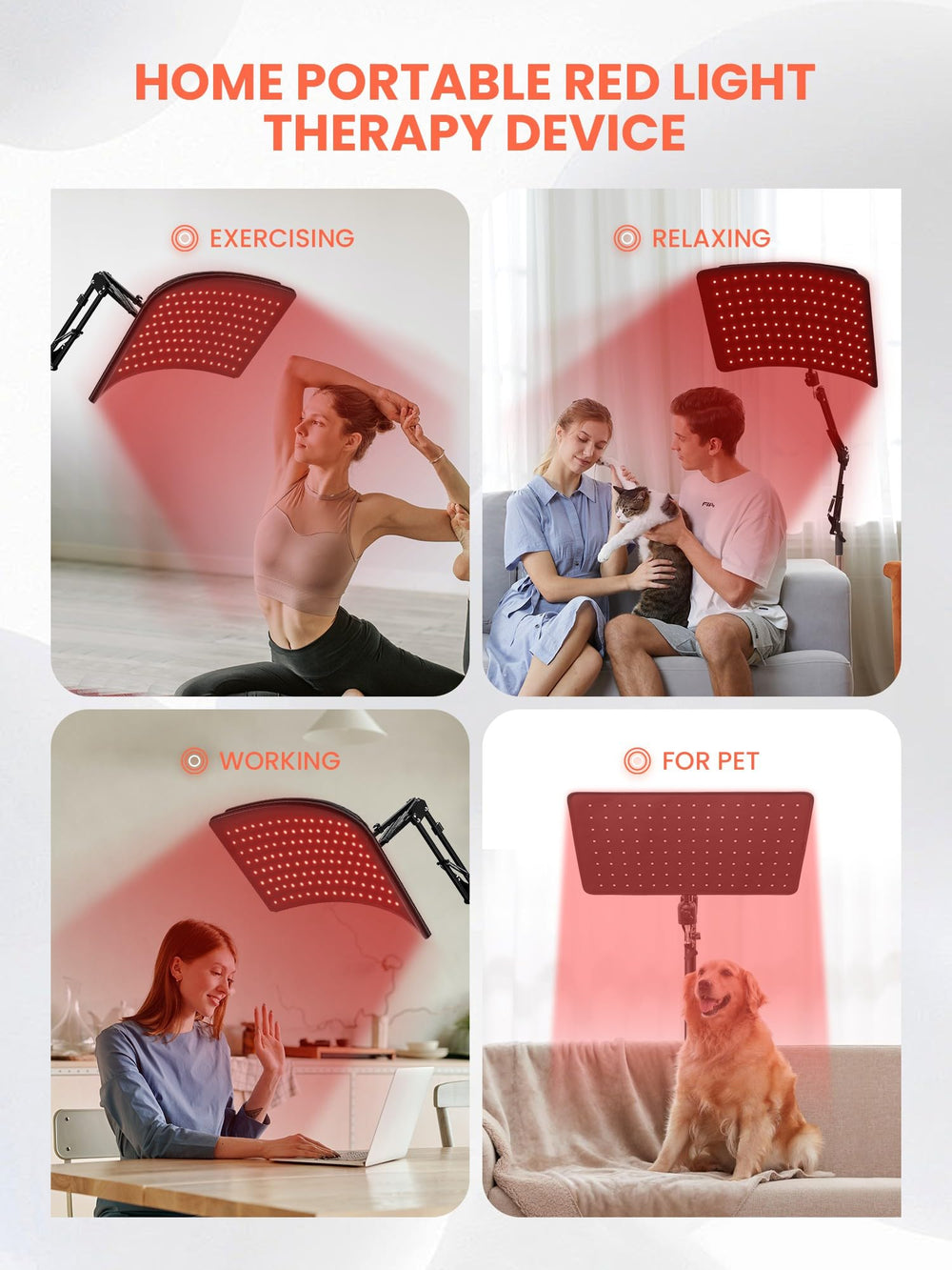 INTEO Pet-friendly red light therapy supports safe at-home use for animals.