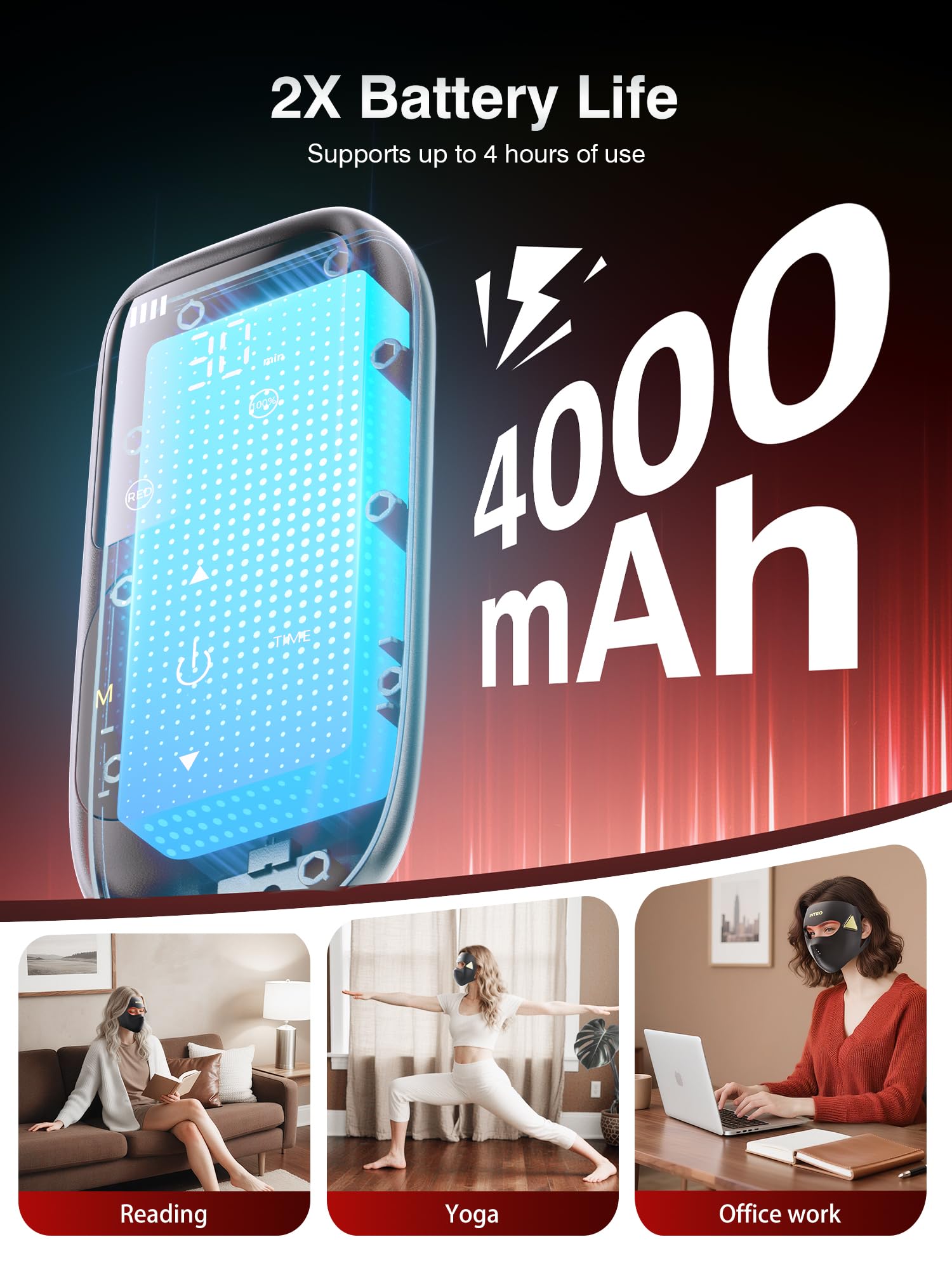 INTEO mask provides red and near-infrared light options.