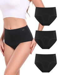 Intiflower women's incontinence underwear with a cotton high-waist design for daily comfort.