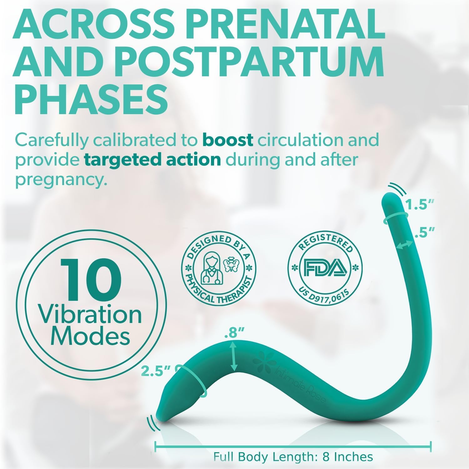 Intimate Rose tool thinner-end supports postpartum relief and gentle recovery