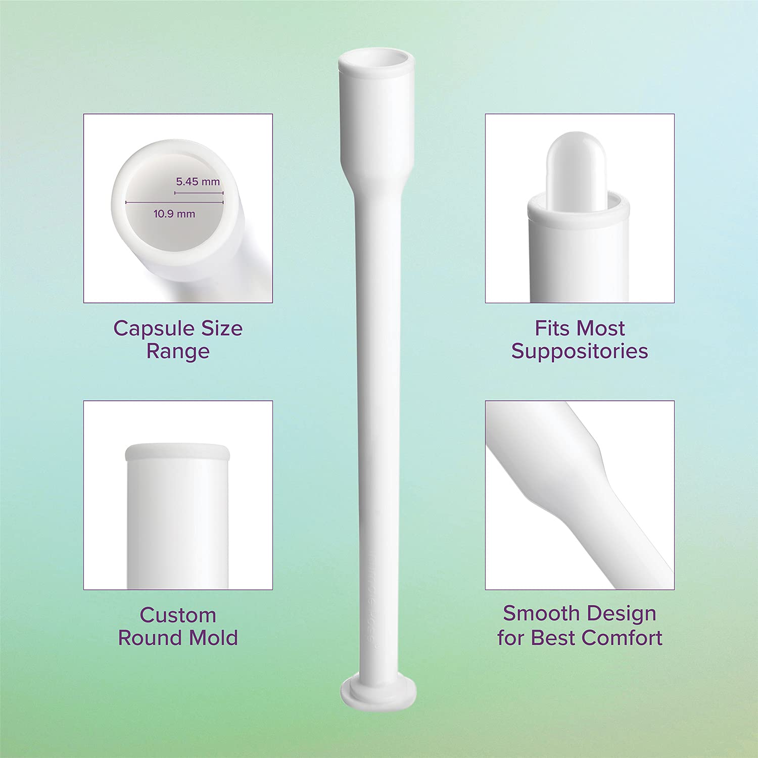 Intimate Rose smooth-tip applicator for comfortable insertion